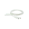 Image of the white electrode cords for the Fischer iontophoresis device, used to treat hyperhidrosis (excessive sweating)