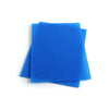 Pair of blue pH balancing foam inserts that are placed into the trays of the Fischer iontophoresis device, used to treat hyperhidrosis (excessive sweating)